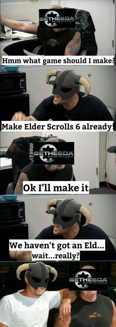 Elder scrolls 6 throwing chair meme