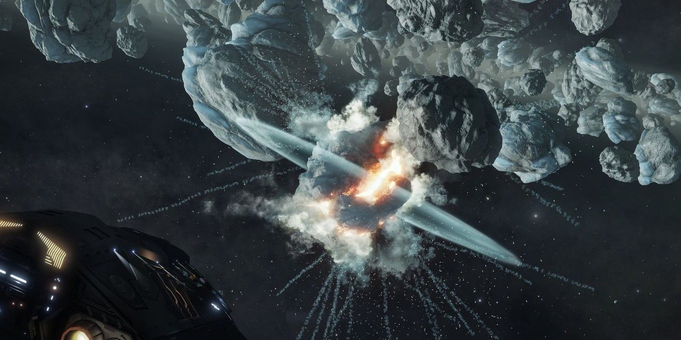 elite dangerous asteroid explosion