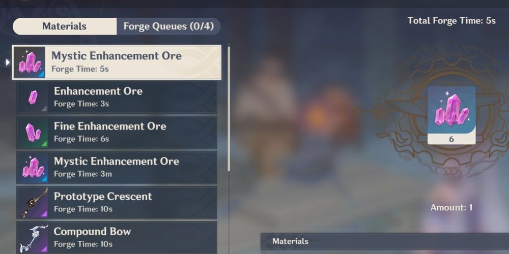 Enchantment Ore in Forge