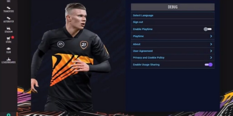 Debug Menu Accidentally Made Available Through FIFA Ultimate Teams Web App