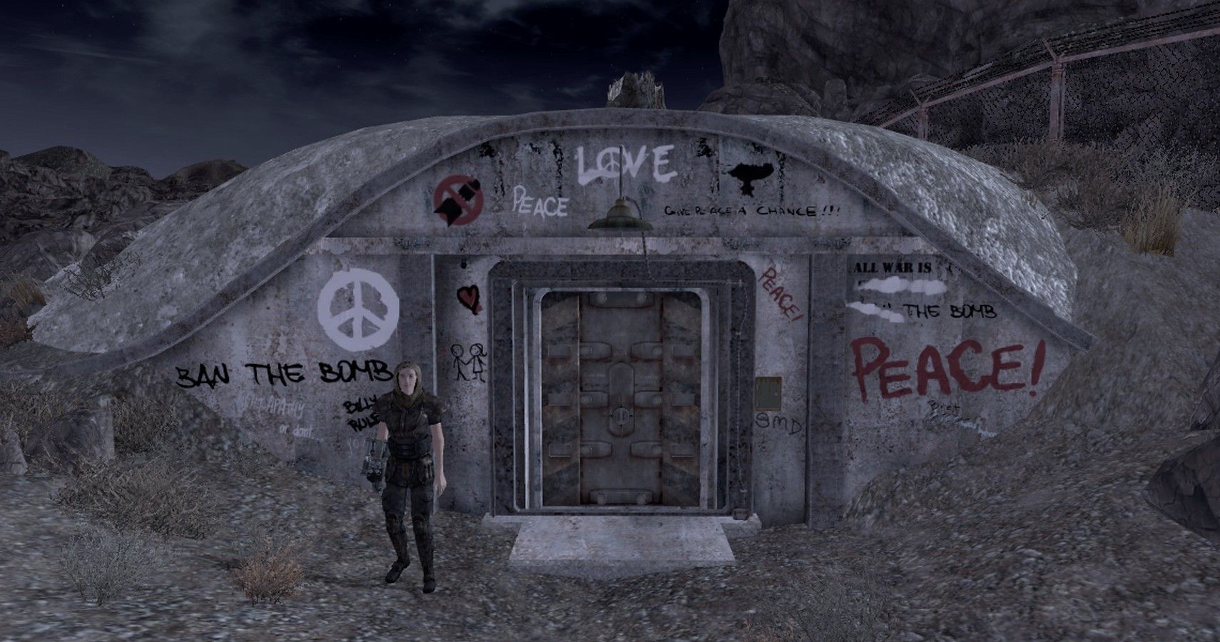 Entrance to the Hidden Valley Bunker Fallout: New Vegas