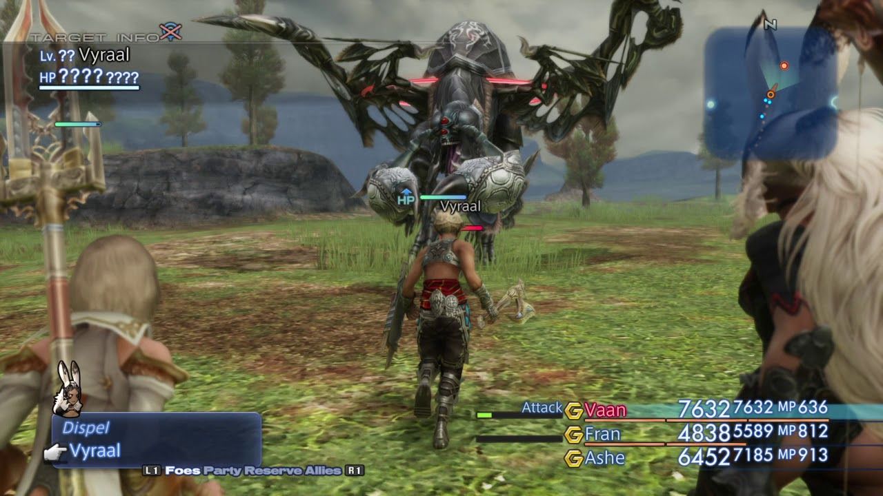 Final Fantasy 12 Vyraal battle