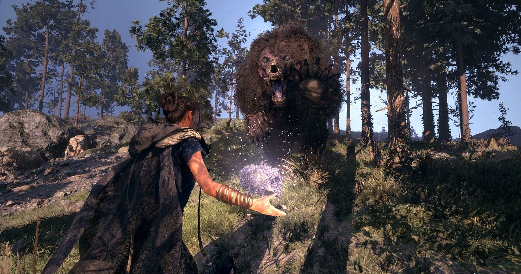 A gameplay shot from Forspoken