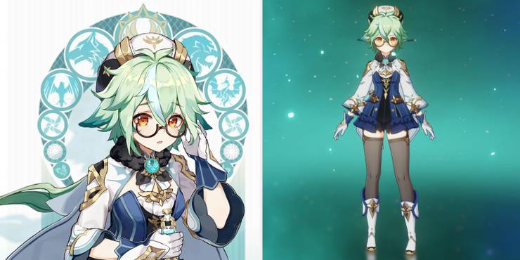 Sucrose art card and in game menu image.