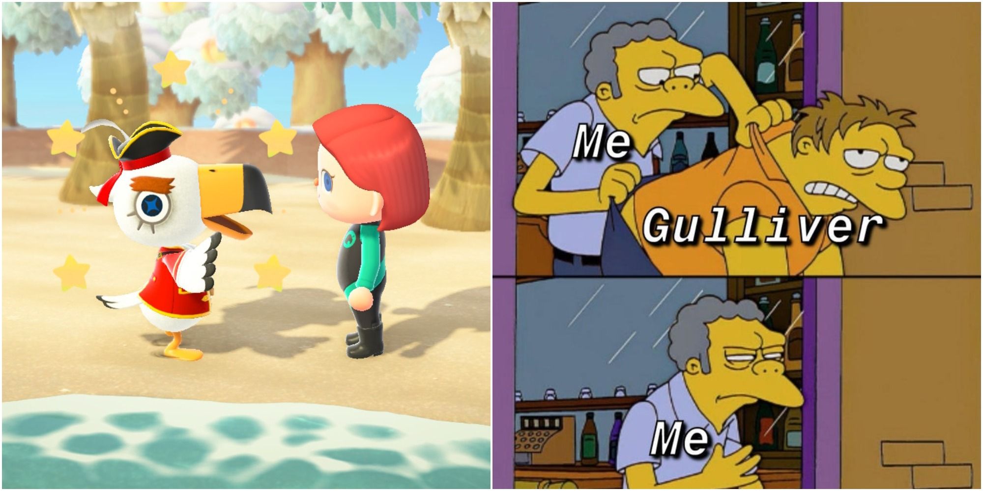Gulliver and Gullivarrr Memes Animal Crossing New Horizons.Jpg