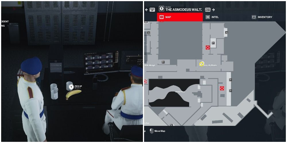 Hitman 3 Asmodeus Waltz Level Two Banana Location In The Security Room