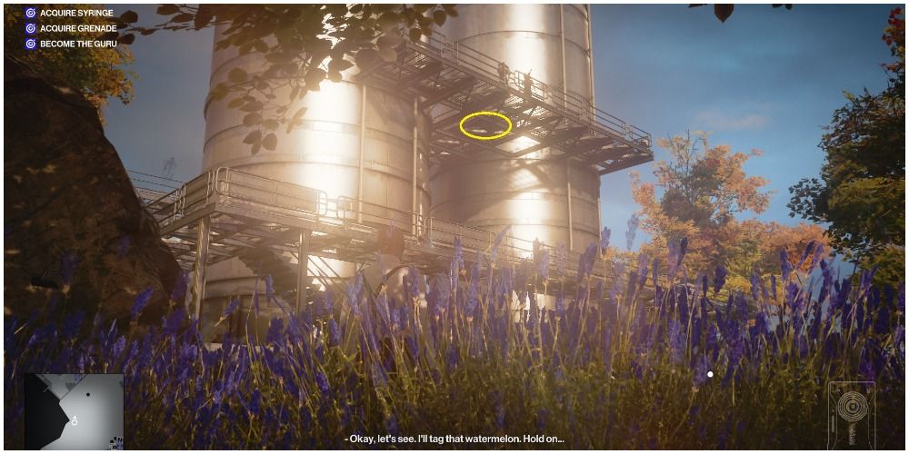 Hitman 3 Gaucho Antiquity Level One Spotting The Syringe In The Sniper's Nest