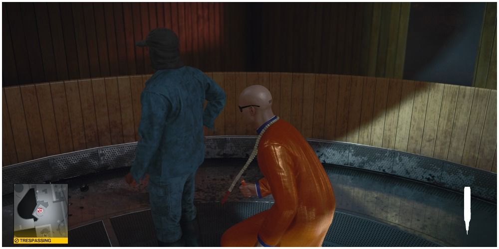 Hitman 3 Gaucho Antiquity Level Two Hitting The Third Worker With A Syringe