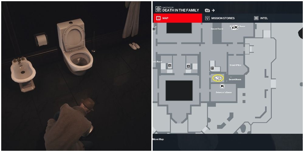 Hitman 3 Putting The Detective Outfit Back On In The Restroom