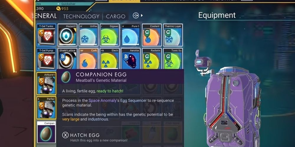 Egg Hatching And Trading No Man's Sky