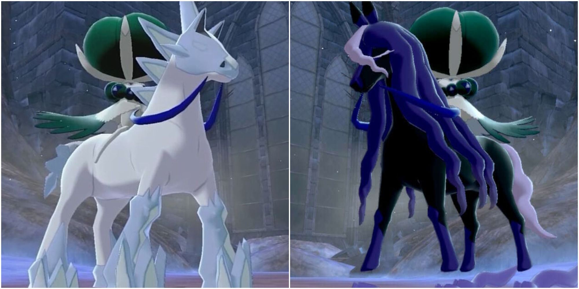 Calyrex Ice Rider Glastrier Shadow Rider Spectrier Pokemon Sword Shield Crown Tundra DLC