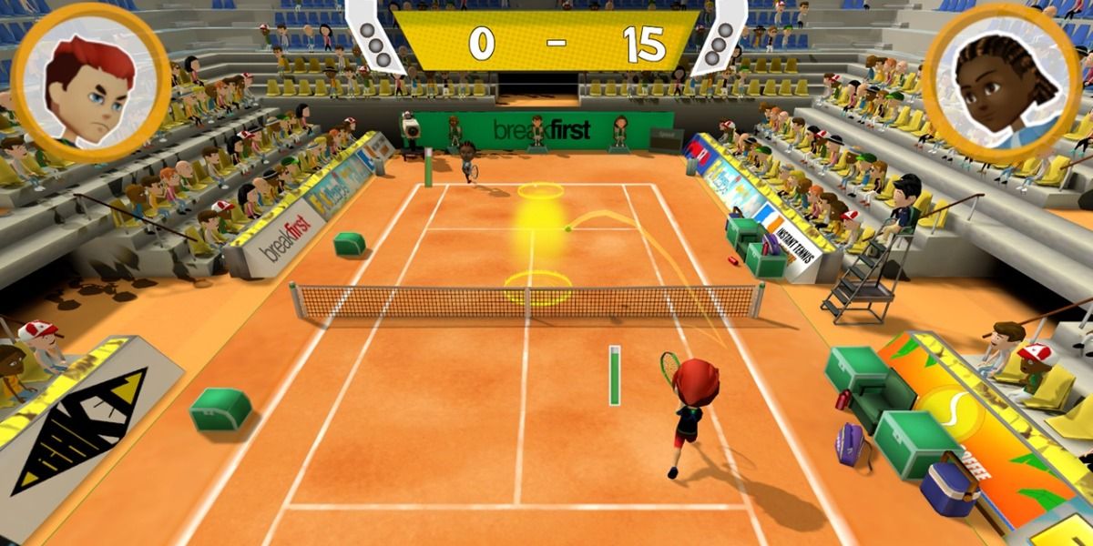 A screenshot of Instant Tennis for the Nintendo Switch