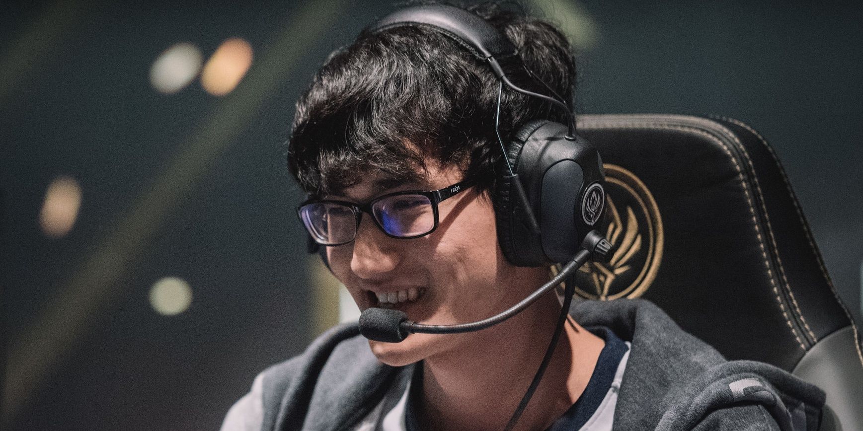 Karsa Wearing Glasses And Headset Before Game At World Championship