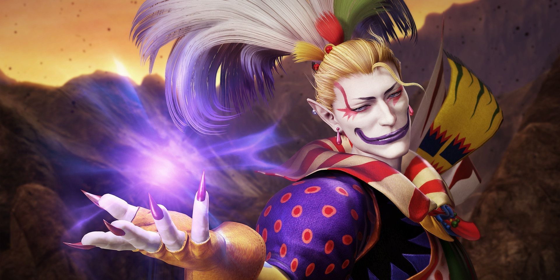 Kefka Palazzo from Final Fantasy 6 preparing a magical attack