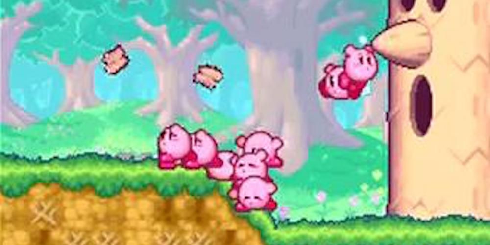Kirby mass attack gameplay