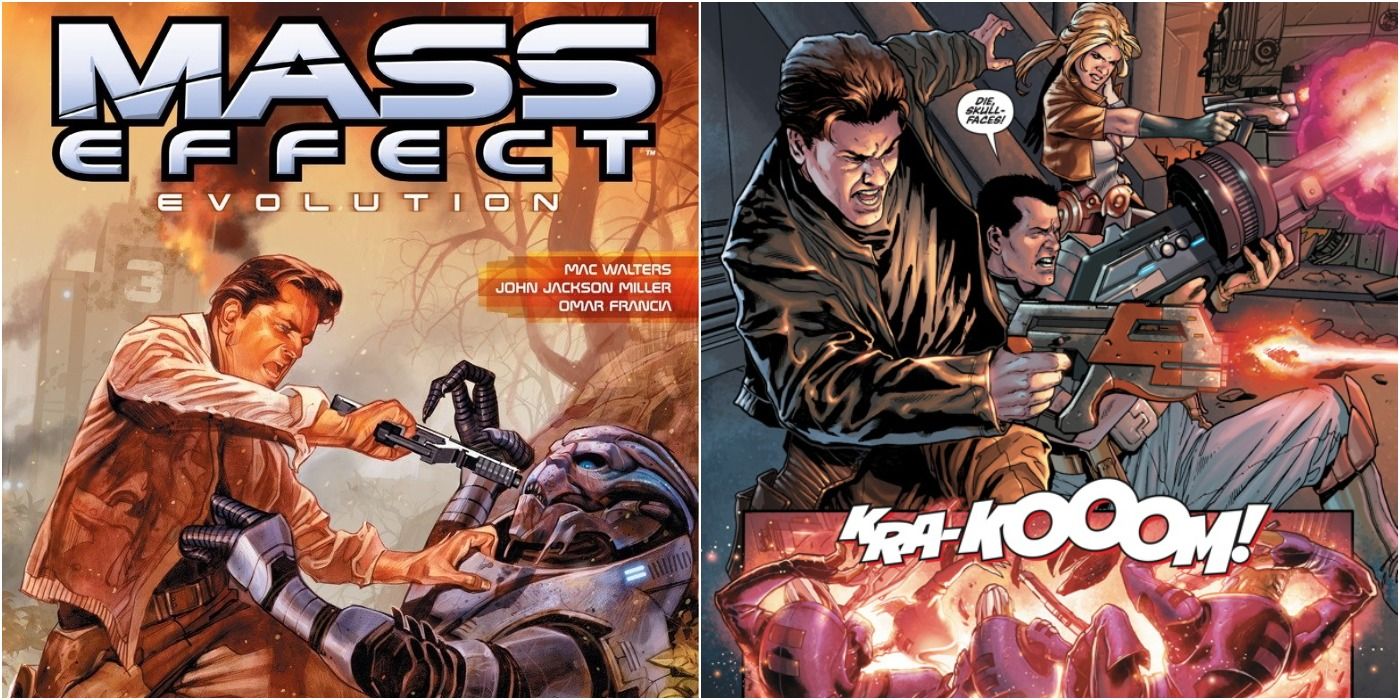 Mass Effect Evolution Split Image Cover and Page
