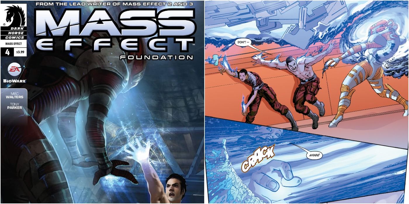 Mass Effect Foundation Issue Four With Cover and Comic Page