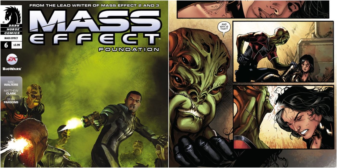 Mass Effect Foundation Issue Six Cover and Comic Strip