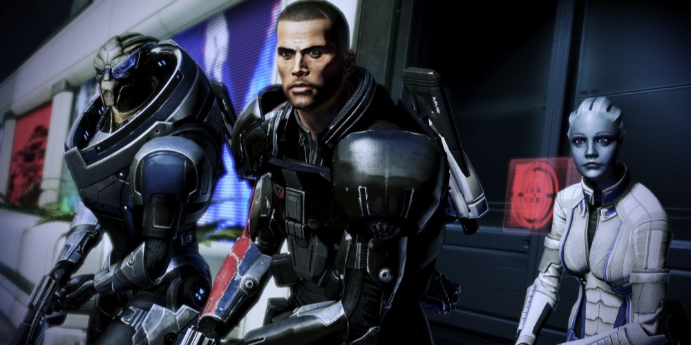 Mass Effect Garrus Shepard and Liara