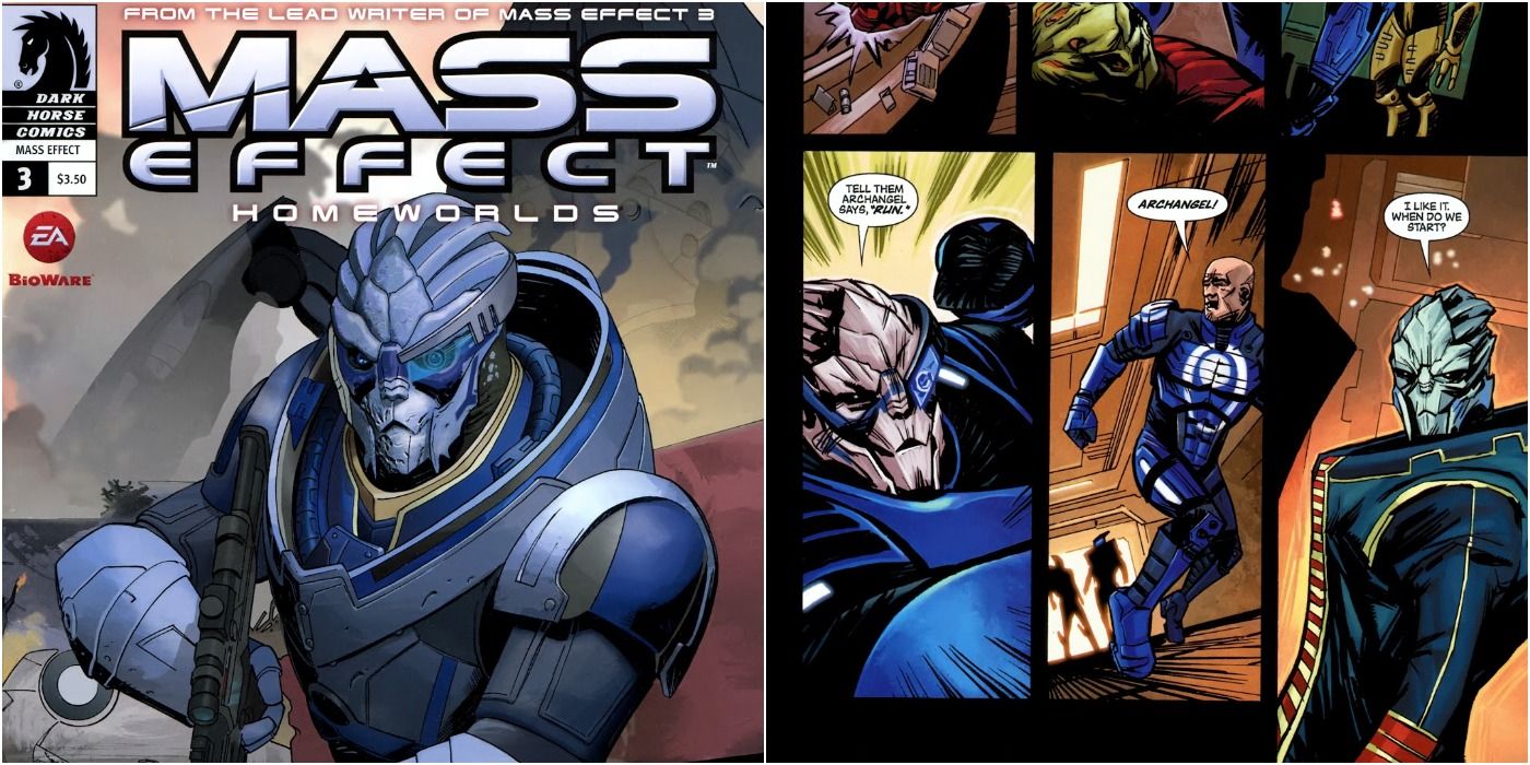Mass Effect Homeworlds Three Cover and Comic