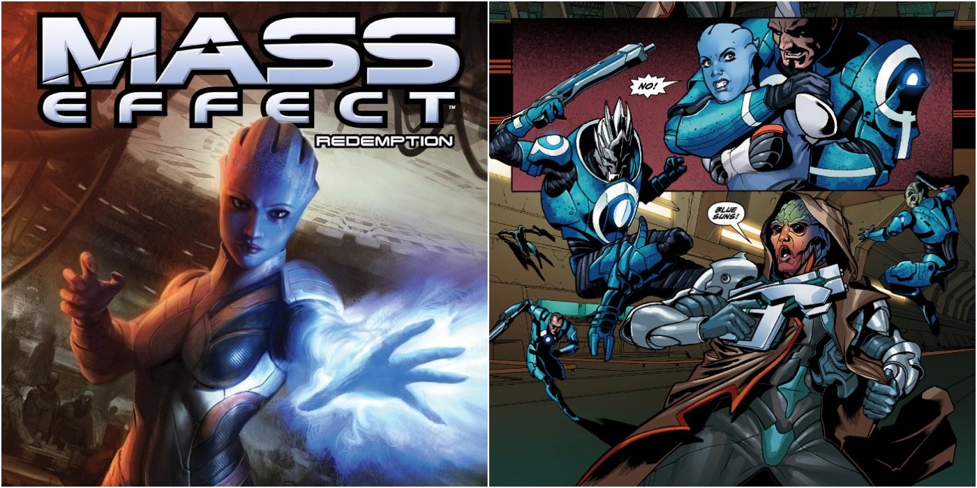 Mass Effect Redemption Split Image Cover and Comic Strip