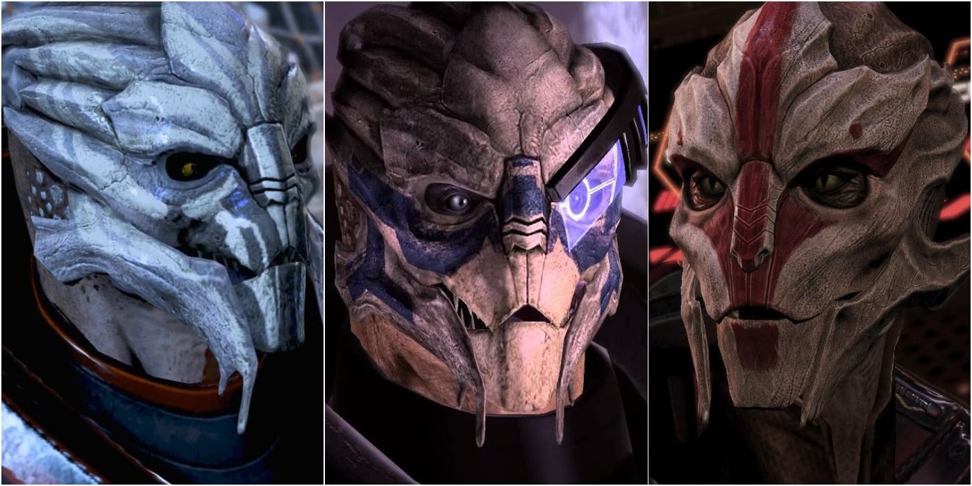 Mass Effect Featured split Image Of Three Turians