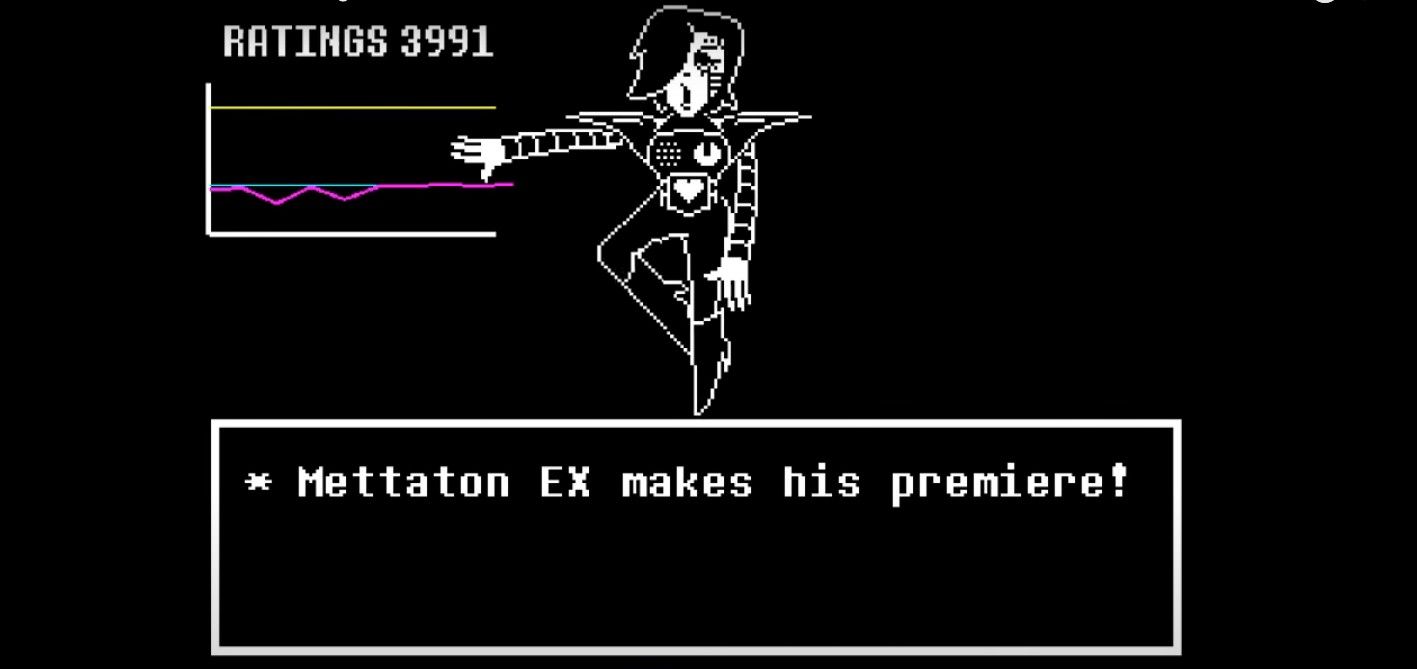 Mettaton EX in battle from Undertale