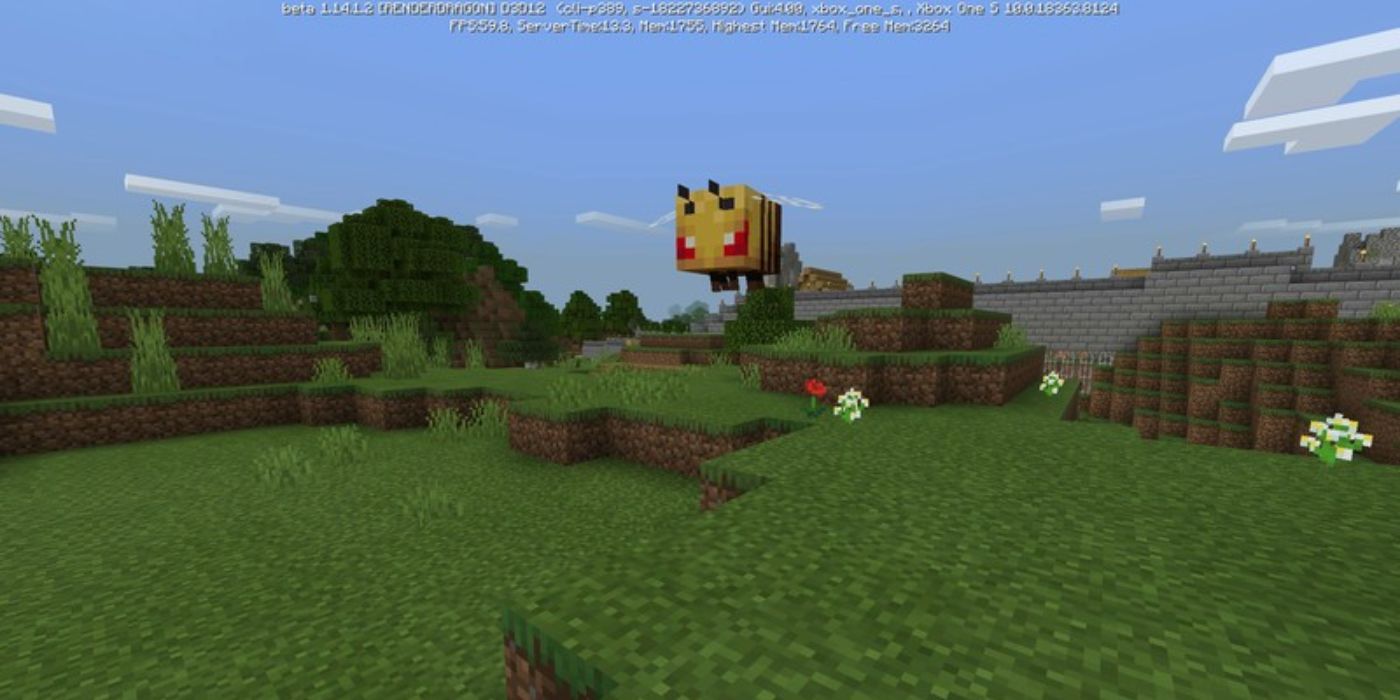 Minecraft angry bee