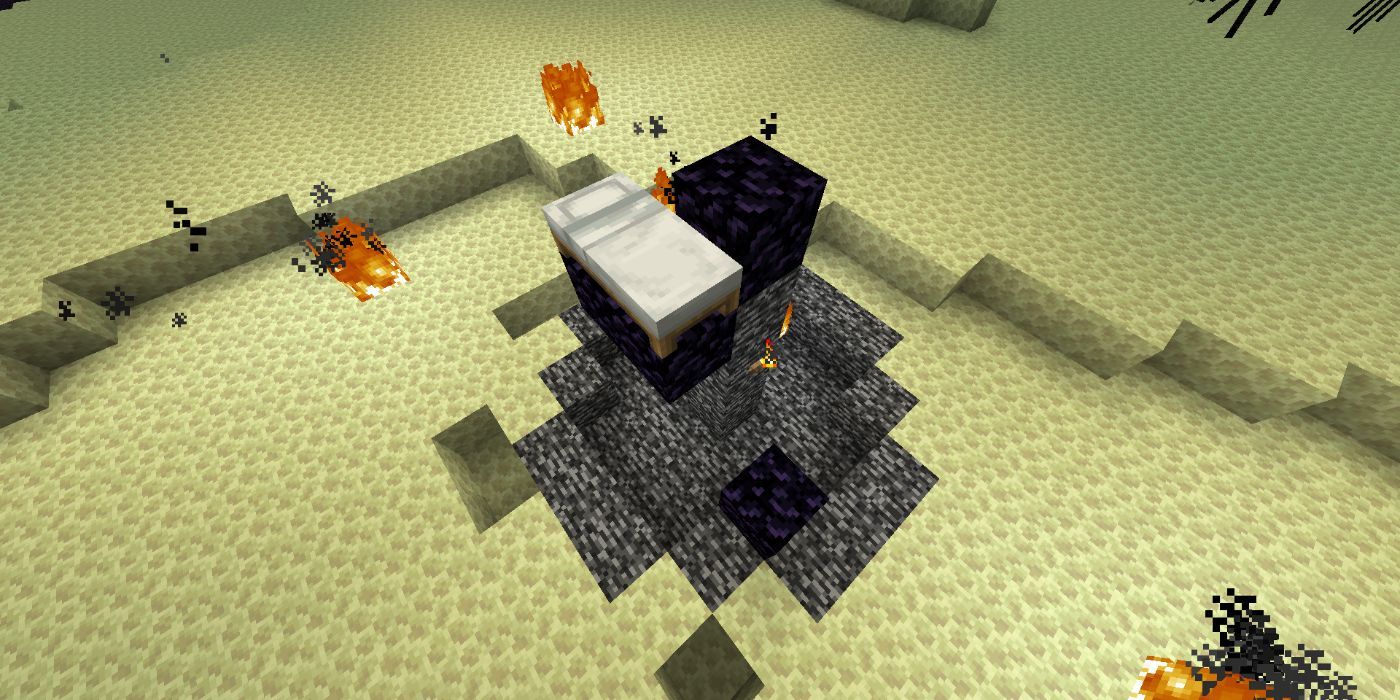Minecraft bed placement when fighting against ender dragon