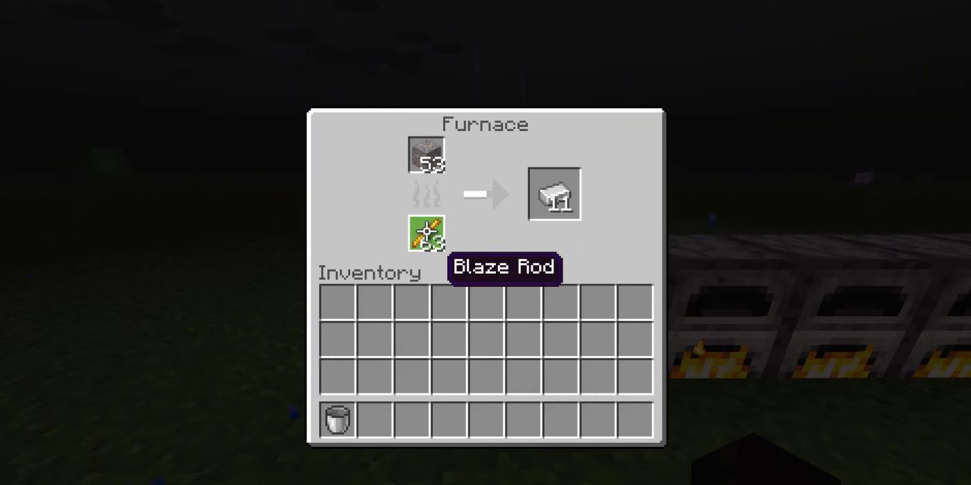 Minecraft Screenshot Blaze Rods In Furnace