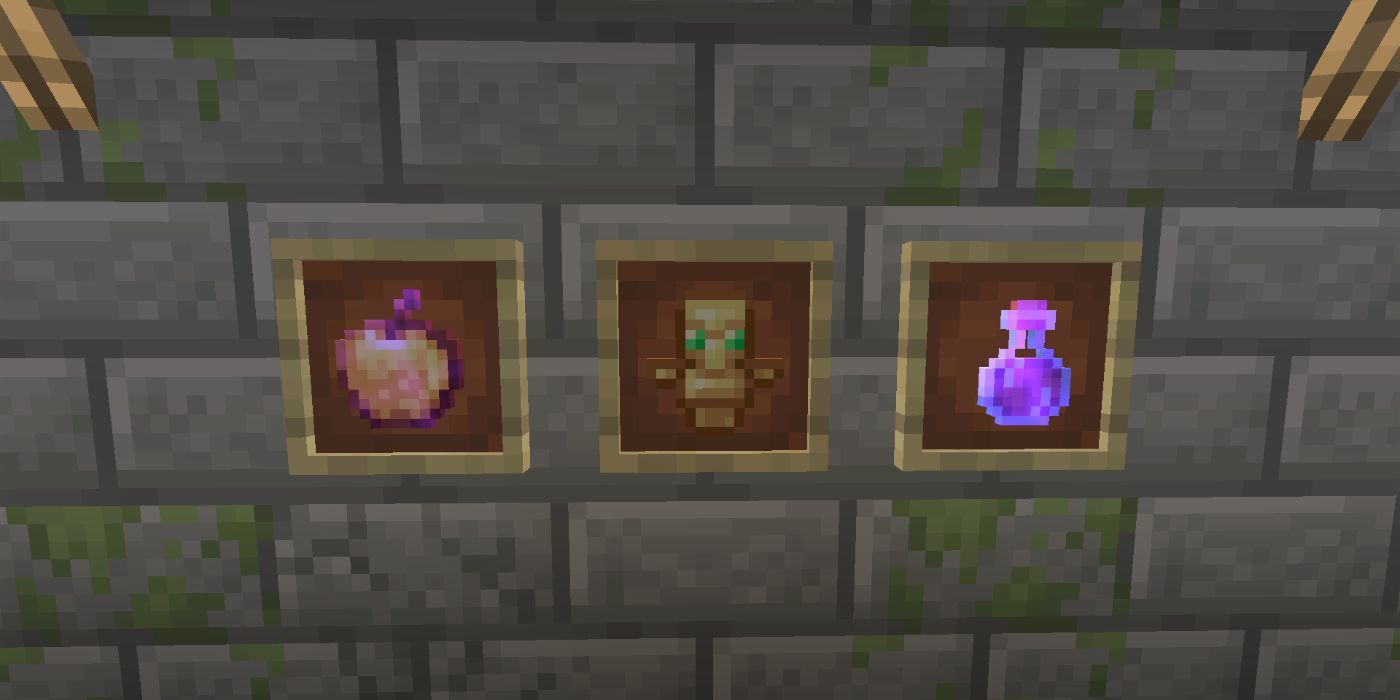Minecraft enchanted golden apple totem of undying and potion of regeneration