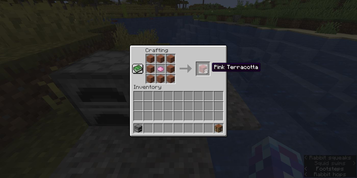 Minecraft crafting dyed terracotta