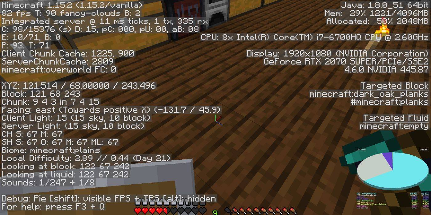 Minecraft How To See The Debug Screen And What It S Useful For Minecraft How To See The Debug Screen And What It S Useful For