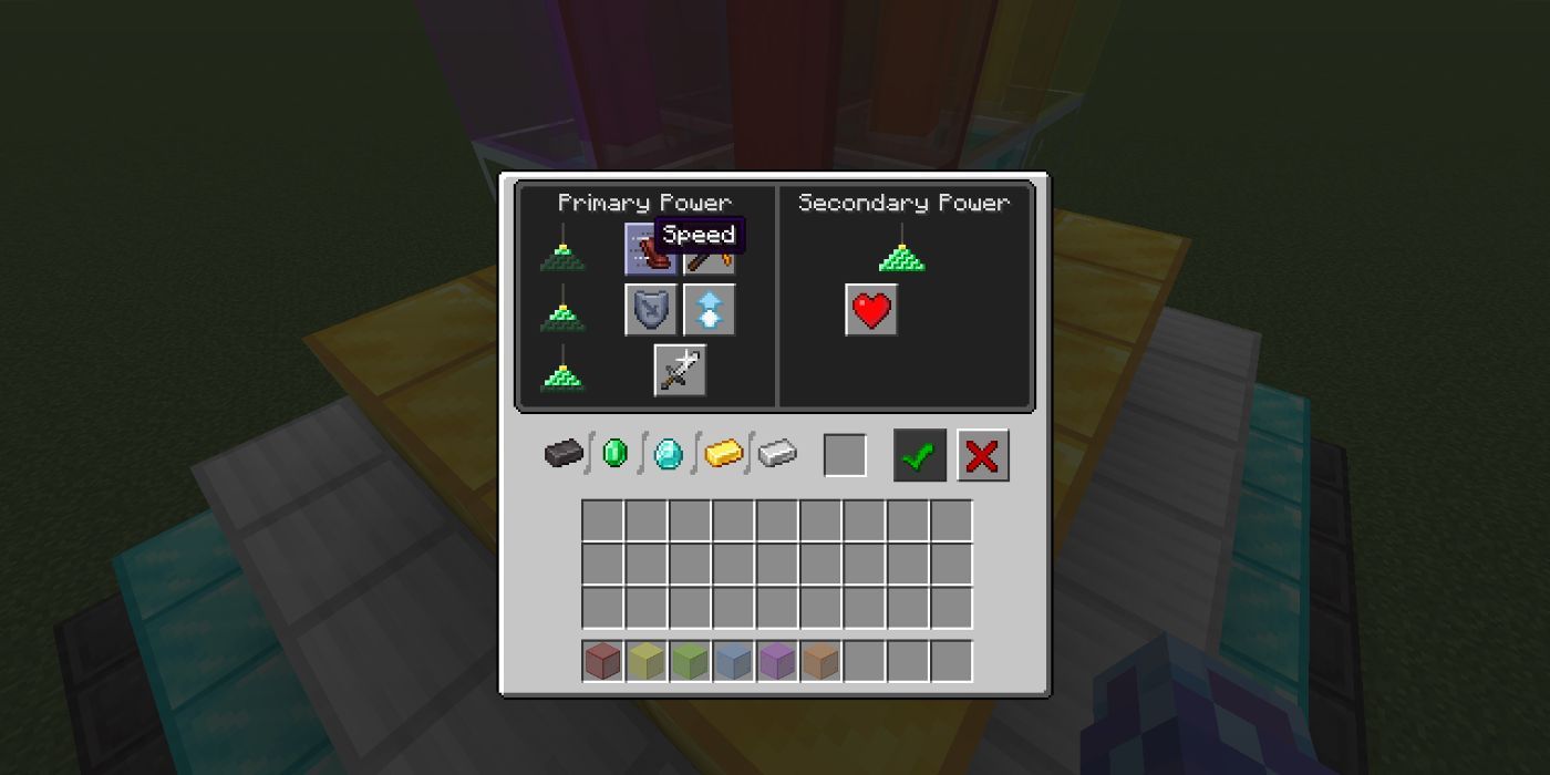 Minecraft Editing Beacon Powers