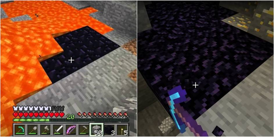 Minecraft How To Mine And Make Your Own Obsidian