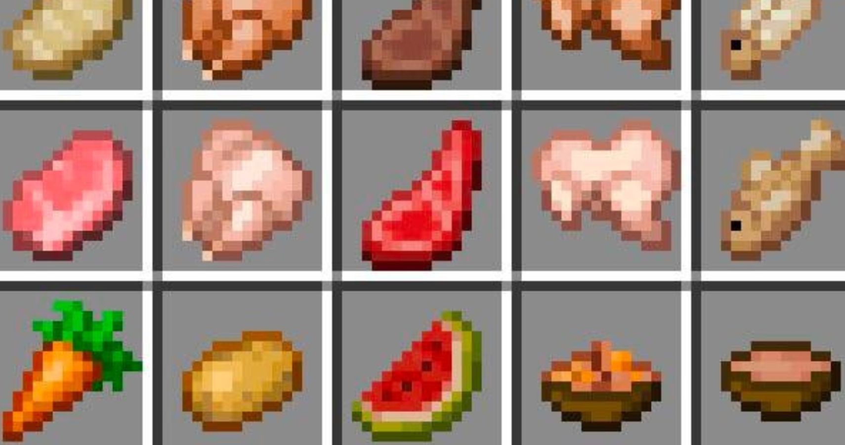Minecraft: Every Food Item's Hunger And Saturation Values