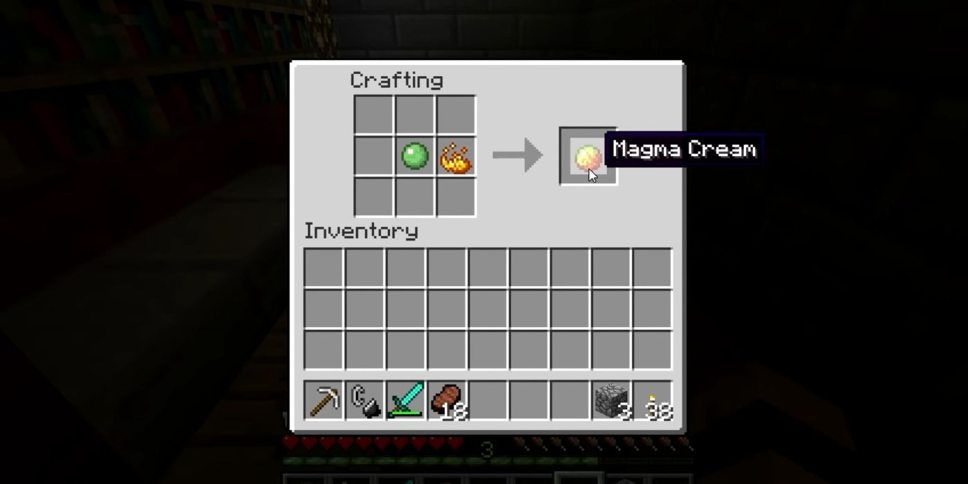 Minecraft Screenshot Magma Cream Recipe