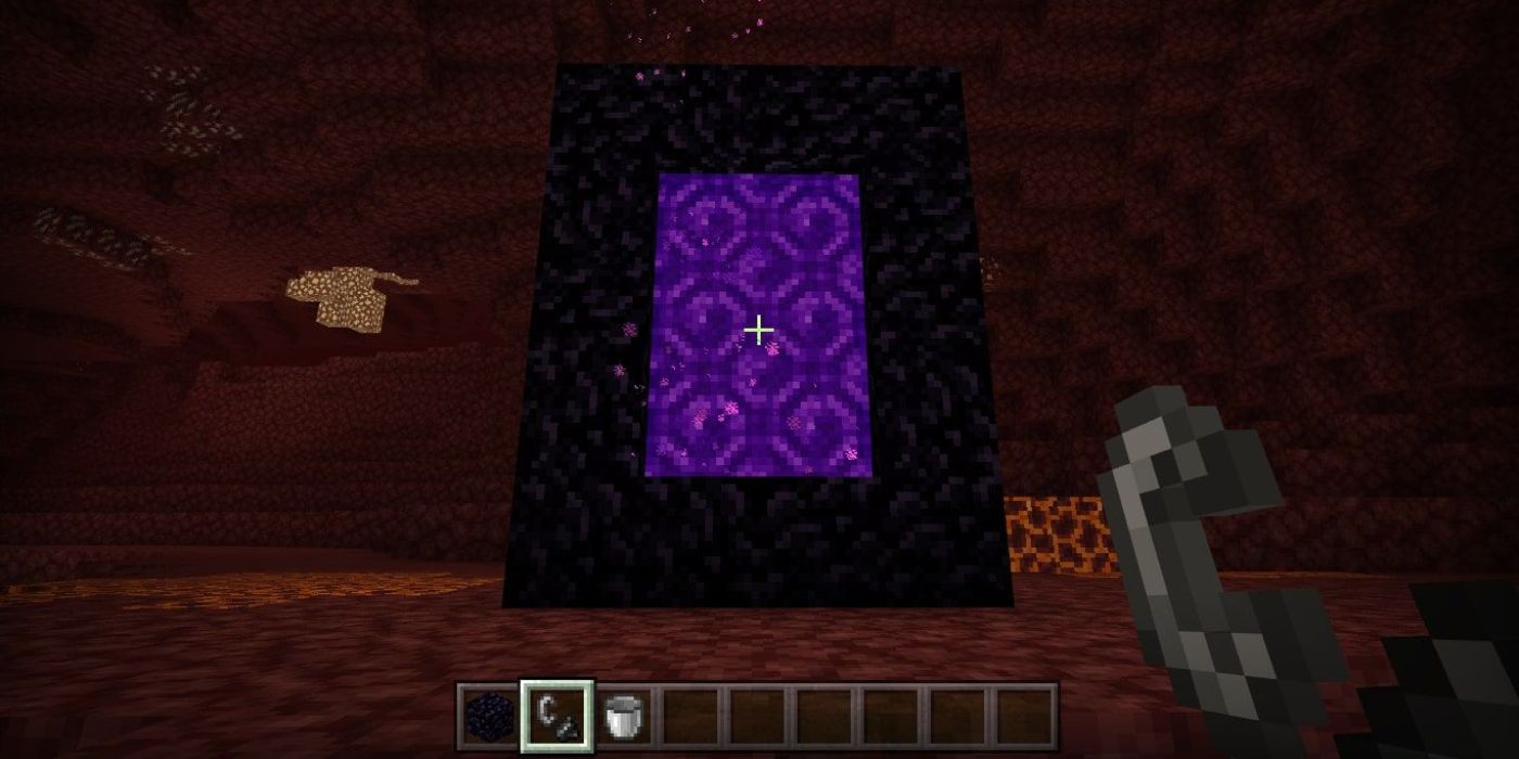 Minecraft Screenshot Of Nether Portal In The Nether