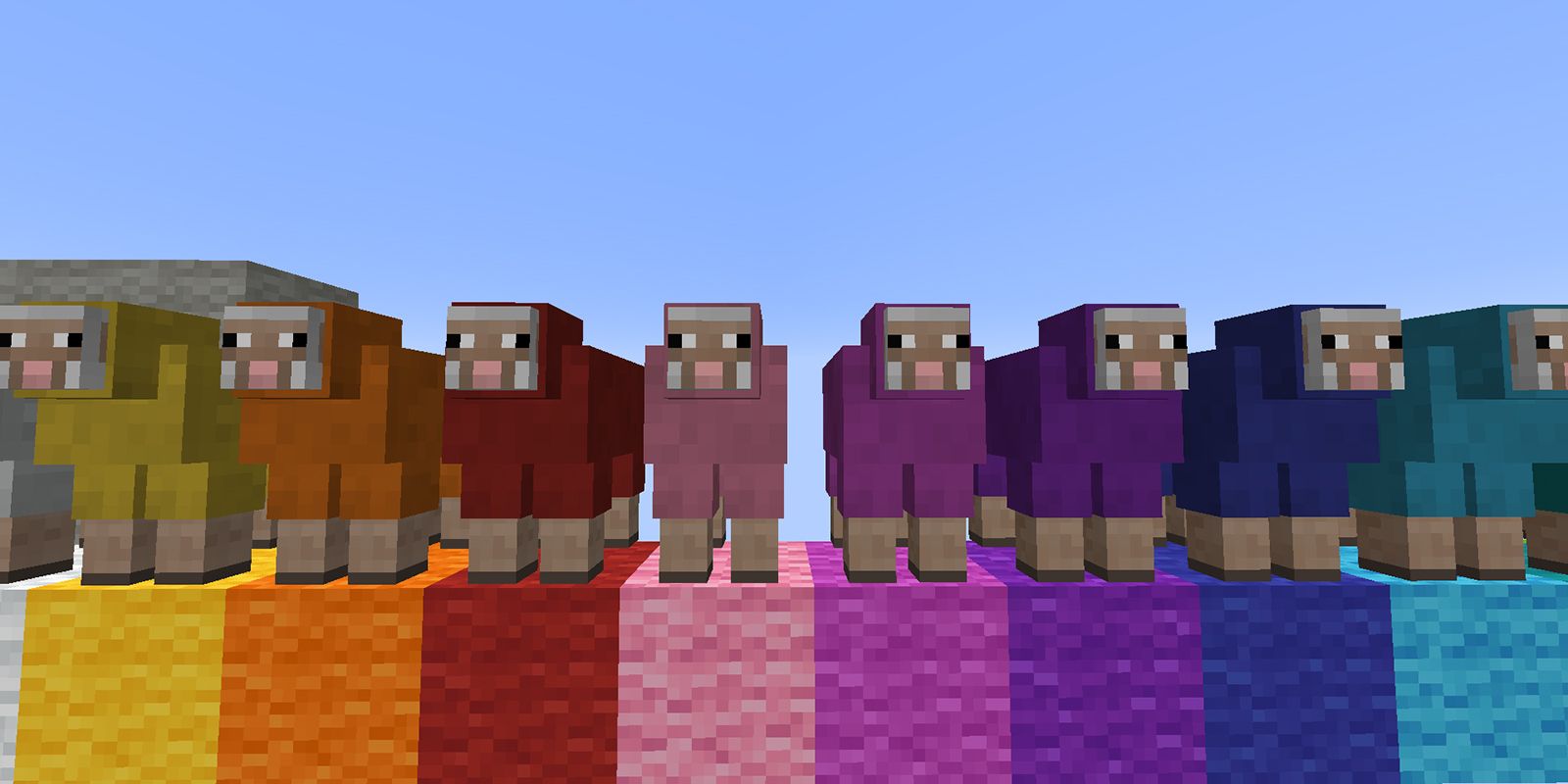 Minecraft Sheep Colored