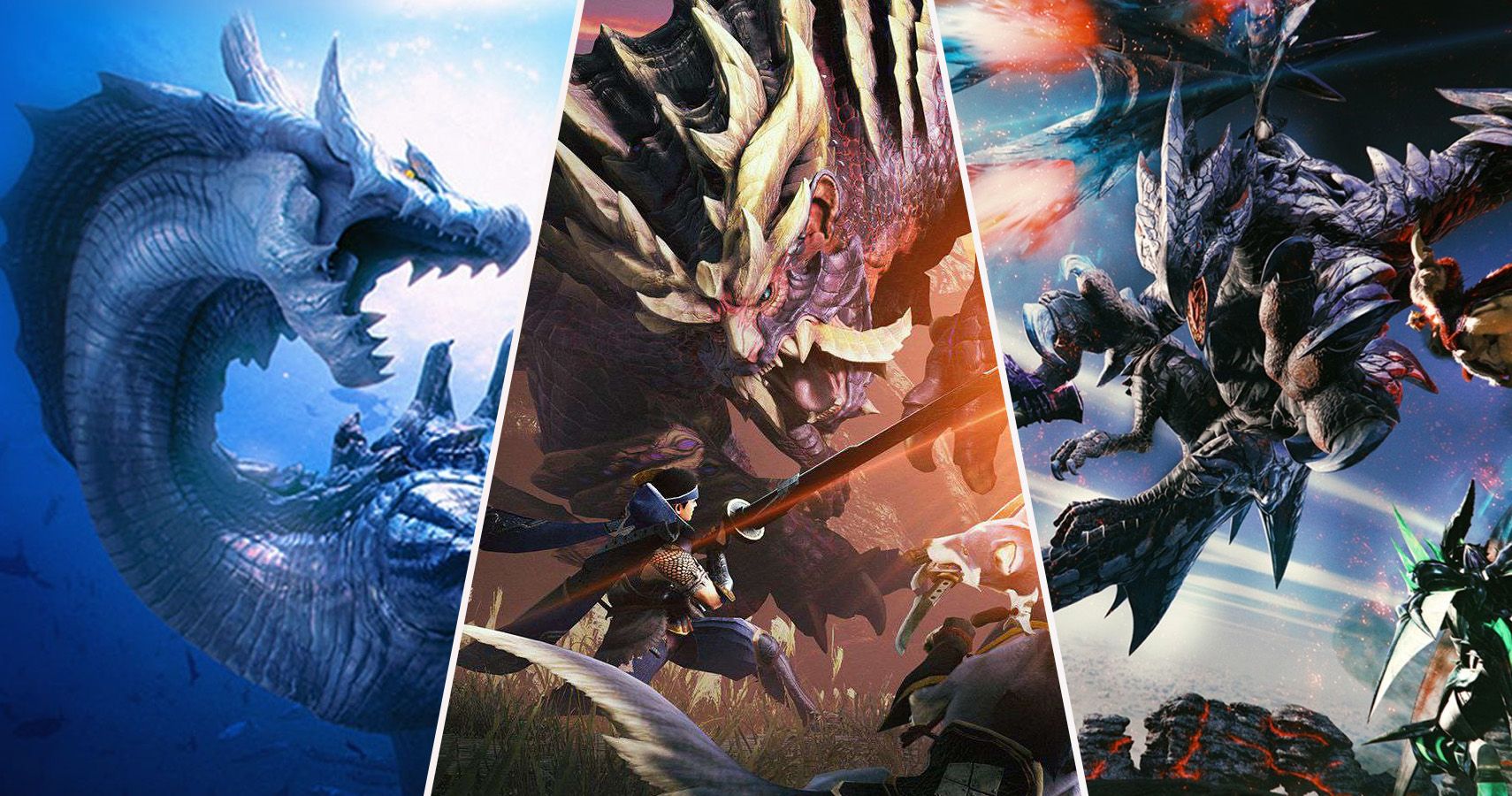 Monster Hunter Game Collage