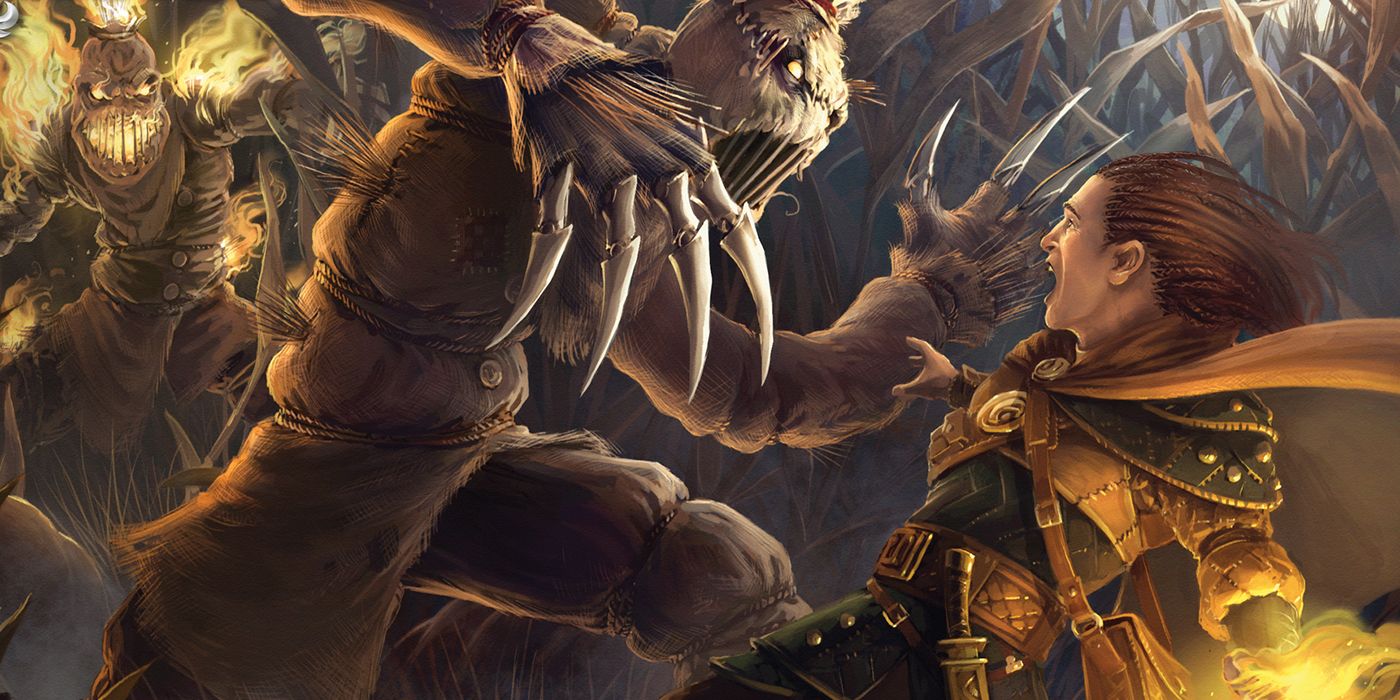 Dungeons & Dragons an adventurer scared of a scarecrow like monster