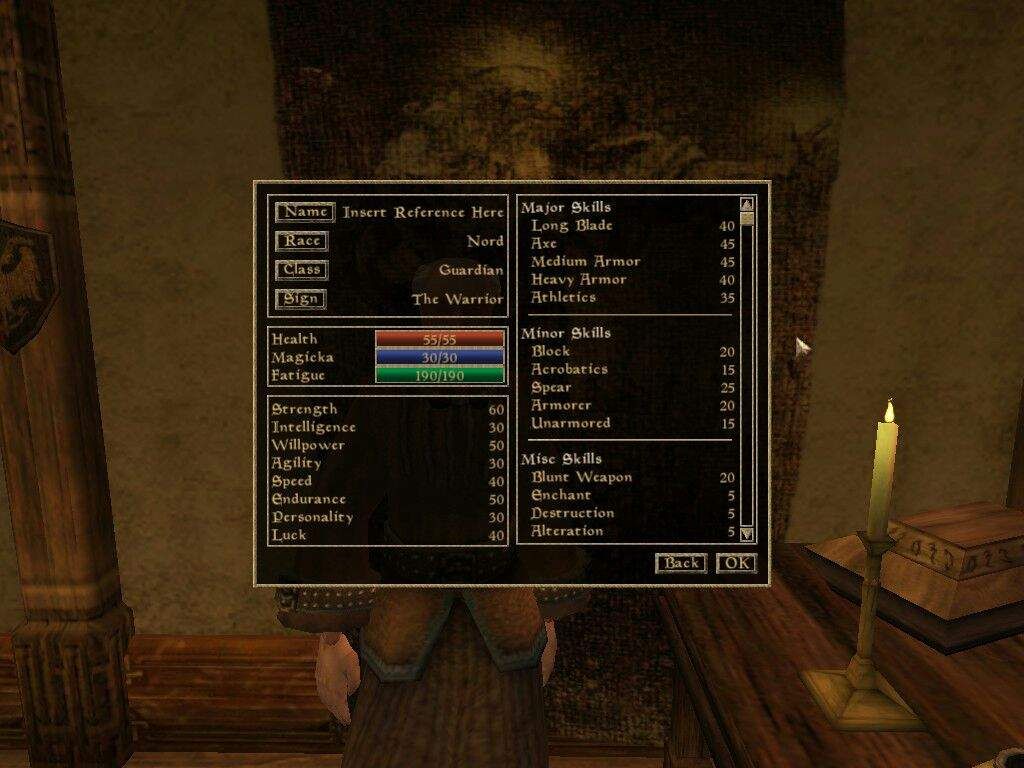 Morrowind A Beginners Guide To The Skills and Attributes System