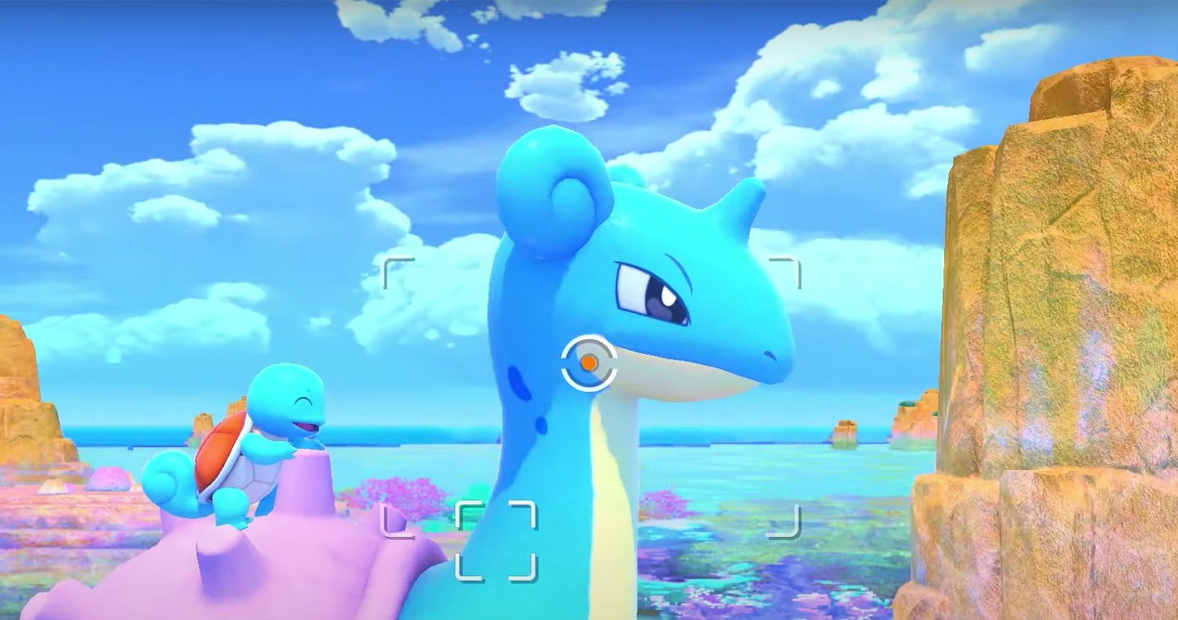 Lapras and Squirtle New Pokemon Snap