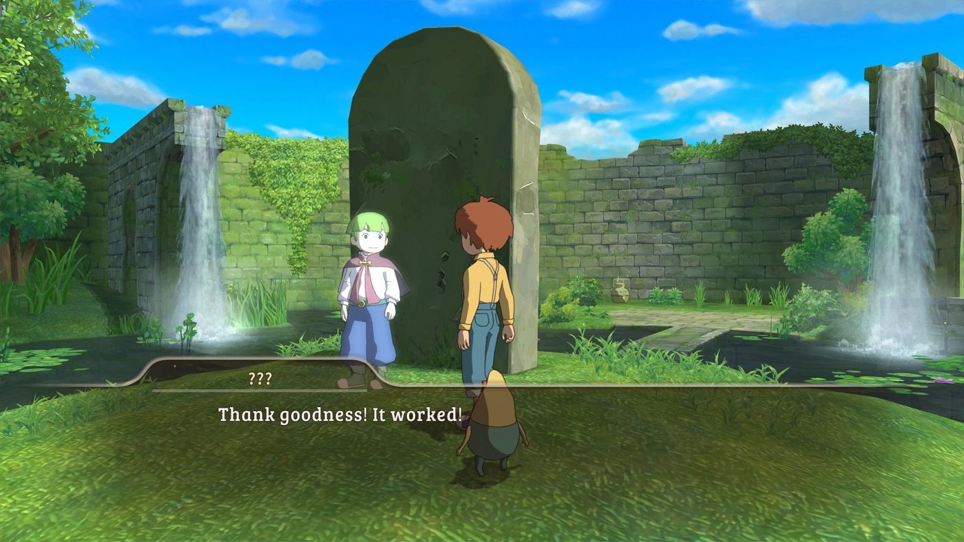 Ni No Kuni Wrath of the White Witch Oliver meeting Horace for the first time
