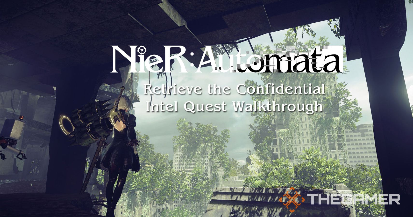 Nier Automata Retrieve the Confidential Intel Quest Walkthrough