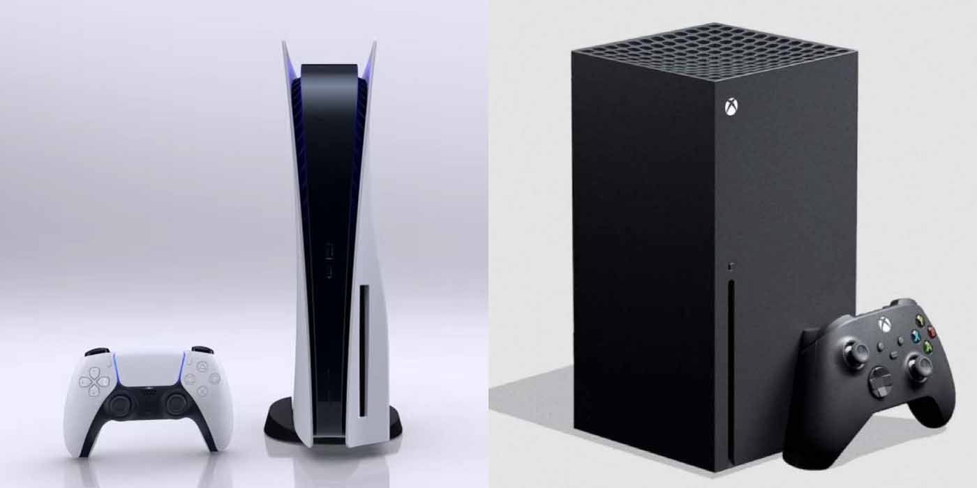 The PlayStation 5 and Xbox Series X side-by-side.