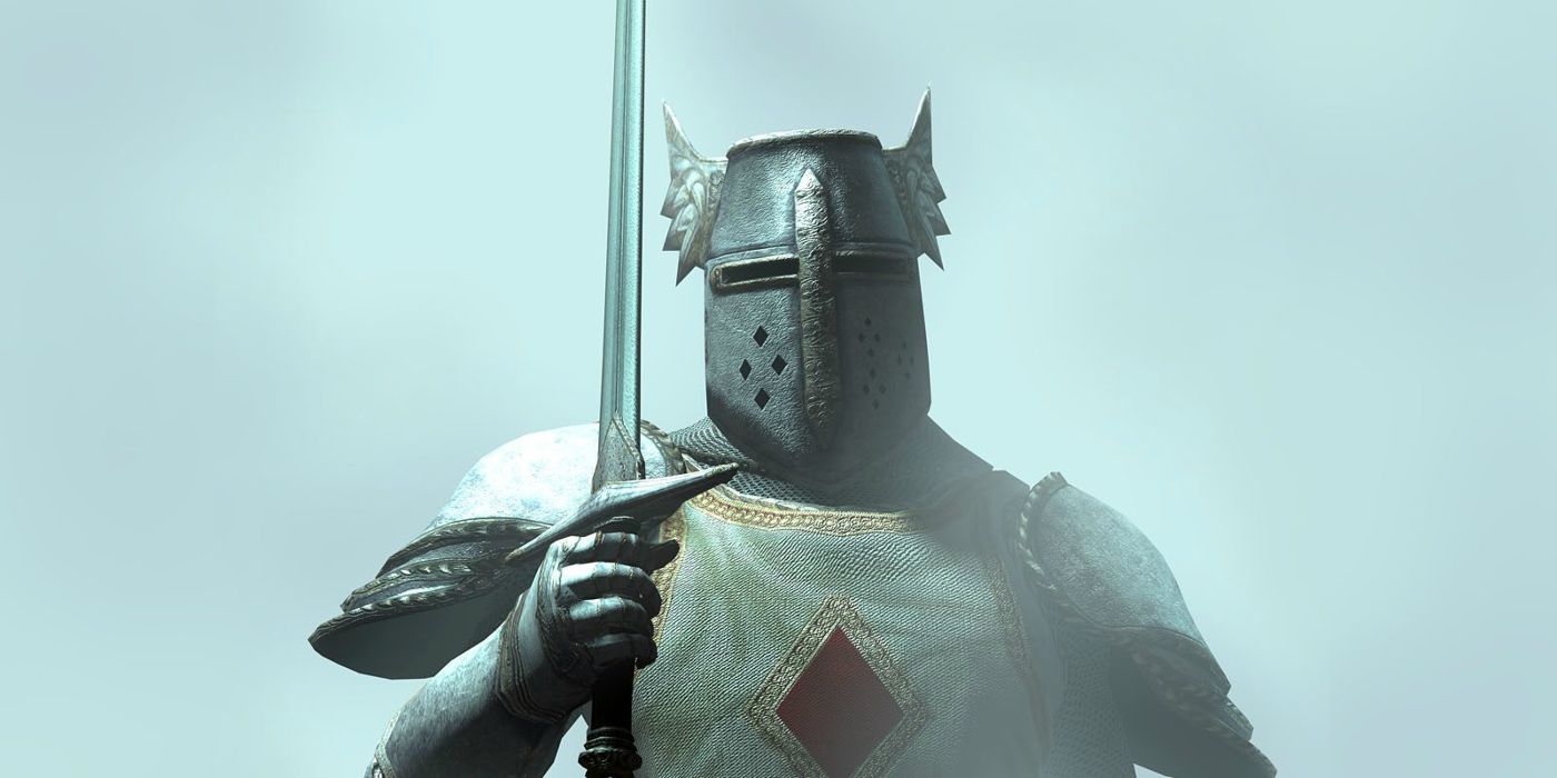 A Knight of the Nine in Oblivion, note the similarity to medieval crusaders