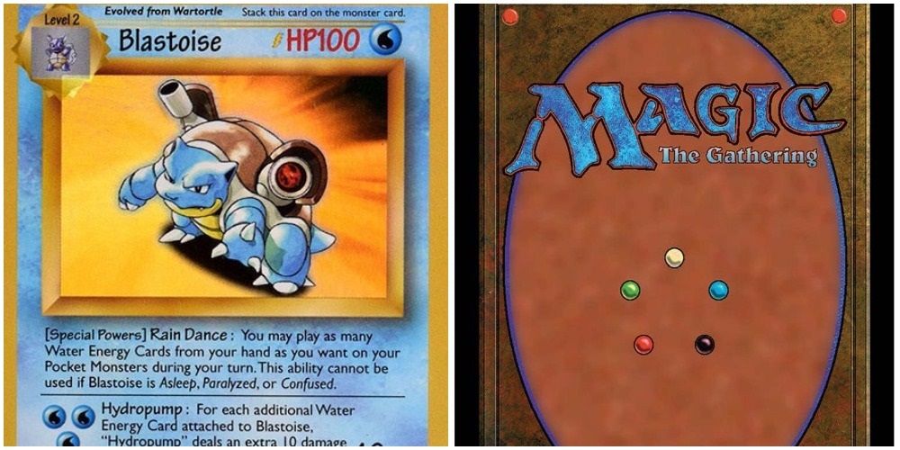Blastoise Magic The Gathering Error Pokémon TCG Card