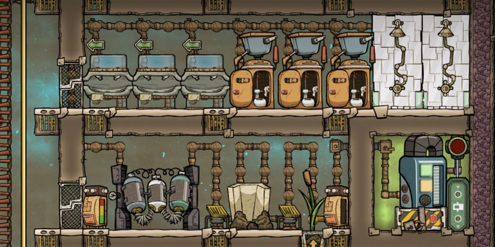 Oxygen Not Included Thimble Reed Infinite Bathroom