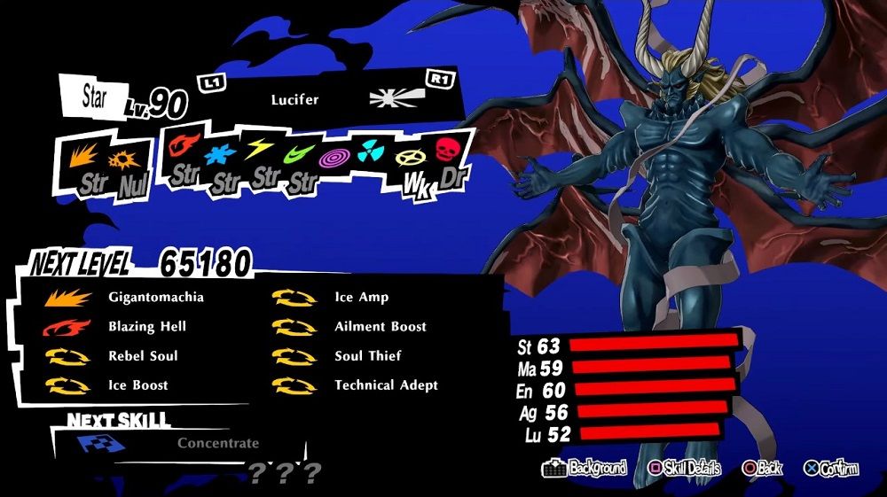 Persona 5 Strikers Lucifer